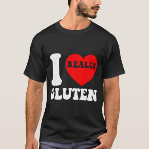 Camiseta Eu Amo Glúten Eu Adoro Glúten Calorias Carboidrato