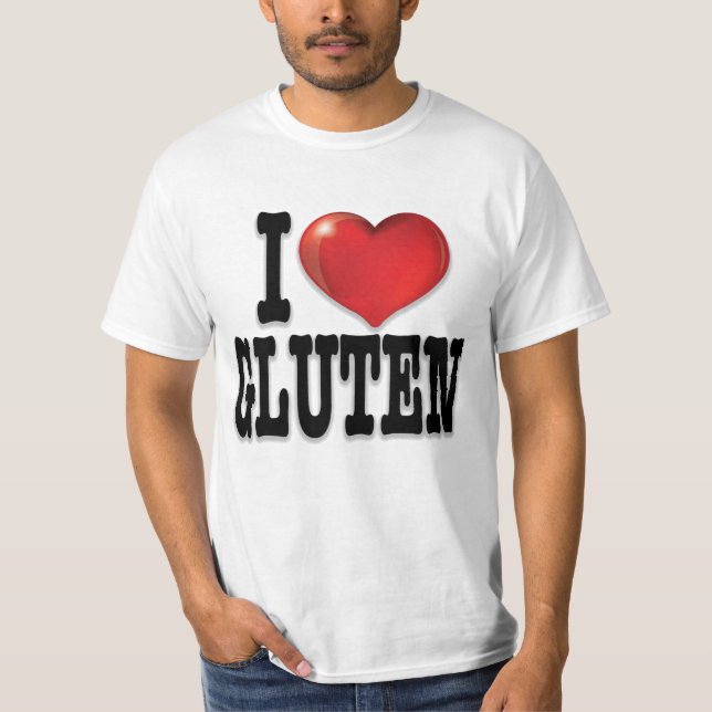 Camiseta EU AMO GLUTEN (Versão Leve) (Frente)