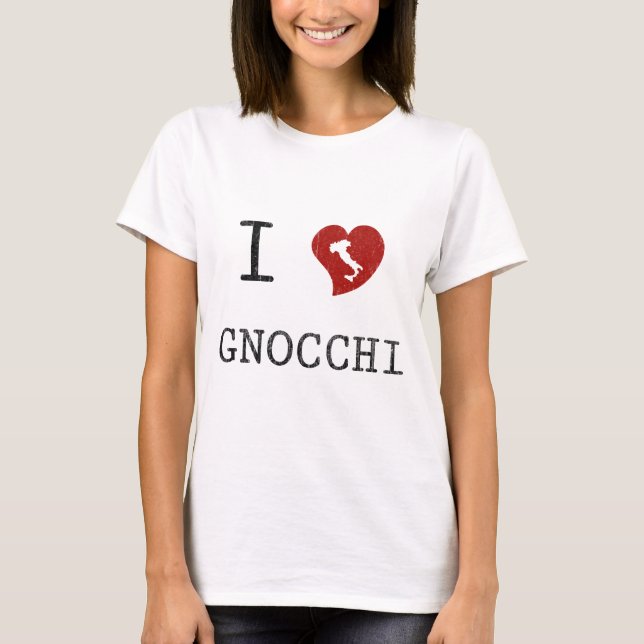 Camiseta Eu amo Gnocchi (Frente)