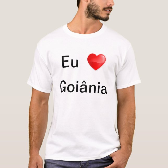 Camiseta eu amo Goiânia (Frente)