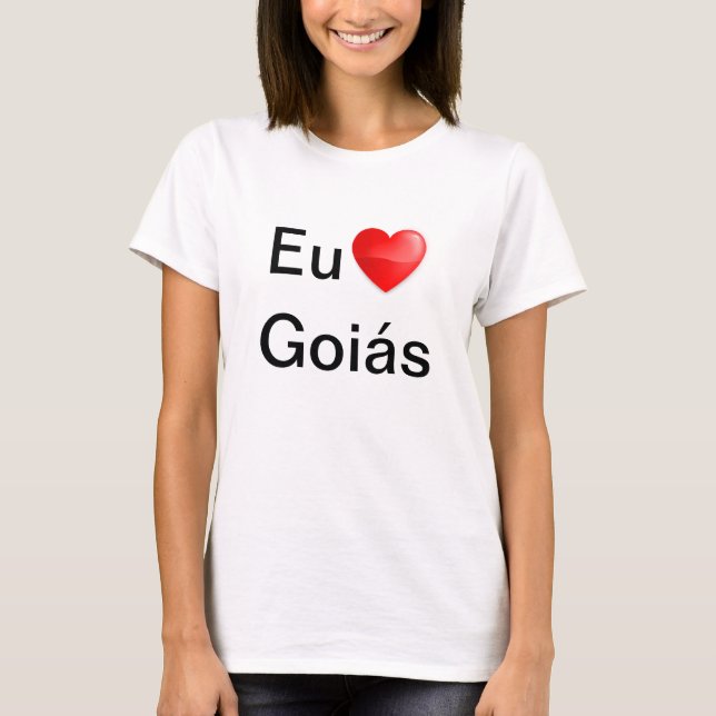 Camiseta eu amo Goiás (Frente)