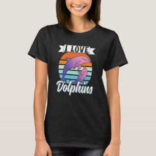 Camiseta Eu Amo Golfinhos Girls Dolphin Cute
