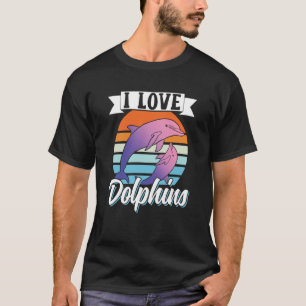 Camiseta Eu Amo Golfinhos Girls Dolphin Cute