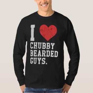 Camiseta Eu Amo Gordinhos Barbados Engraçados