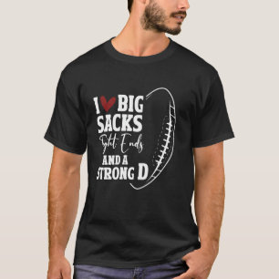 Camiseta Eu Amo Grandes Sack Ends Apertados D Futebol Forte