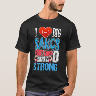 Camiseta Eu Amo Grandes Sacks De Ponta E Um Forte Pé D