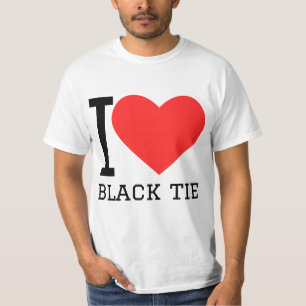 Camiseta Eu amo gravata borboleta