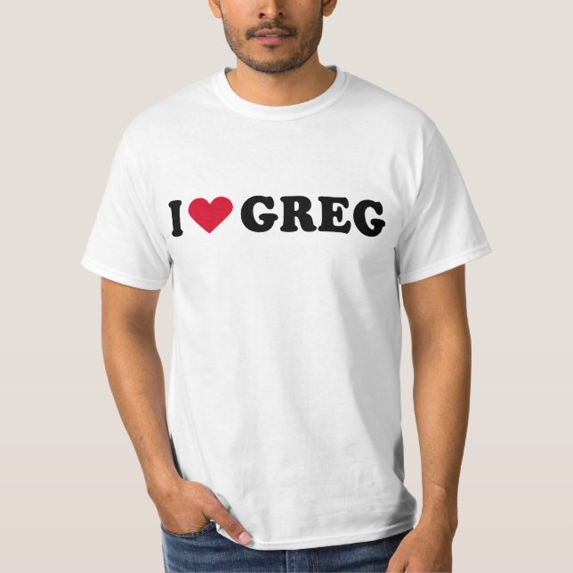 CAMISETA EU AMO GREG (Frente)