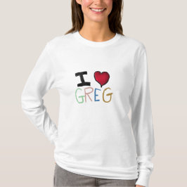Camiseta Eu Amo Greg