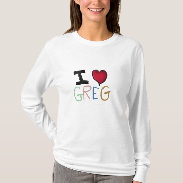 Camiseta Eu Amo Greg (Frente)