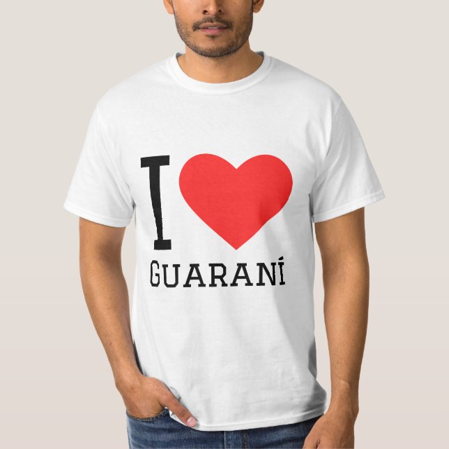 Camiseta Eu amo guarani (Frente)