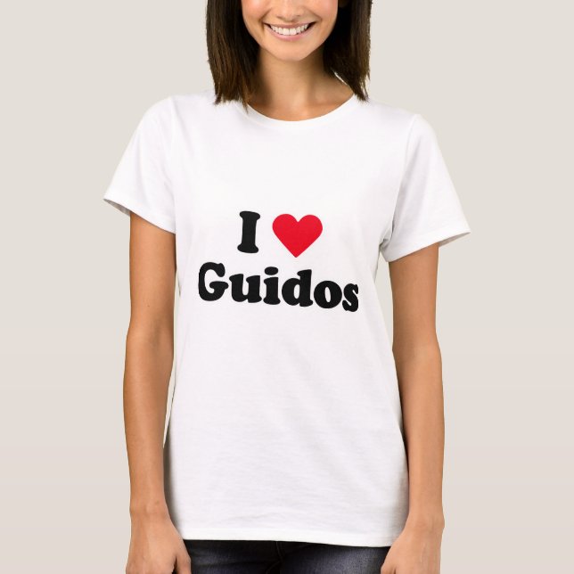 Camiseta Eu amo guidos (Frente)