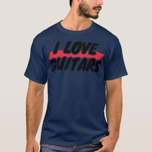 Camiseta Eu Amo Guitarras Premium