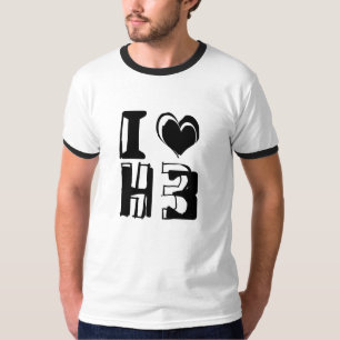 Camiseta Eu amo H3
