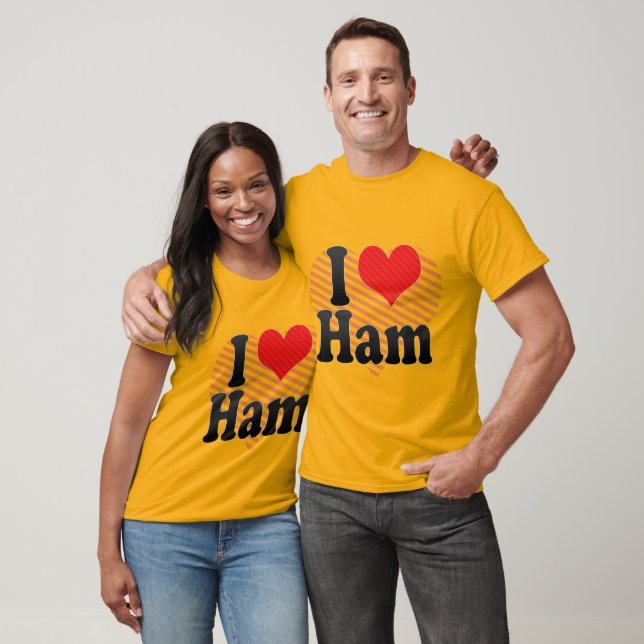 Camiseta Eu Amo Ham (Unissex)