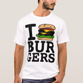 CAMISETA EU AMO HAMBURGUERES