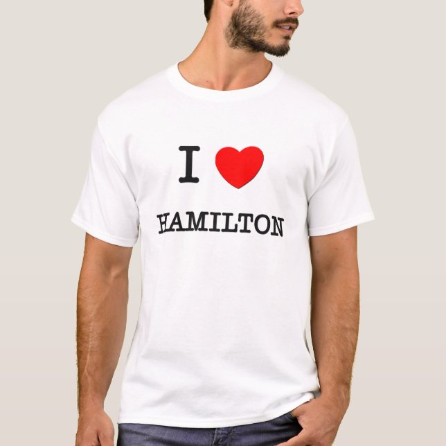 Camiseta Eu amo Hamilton (Frente)
