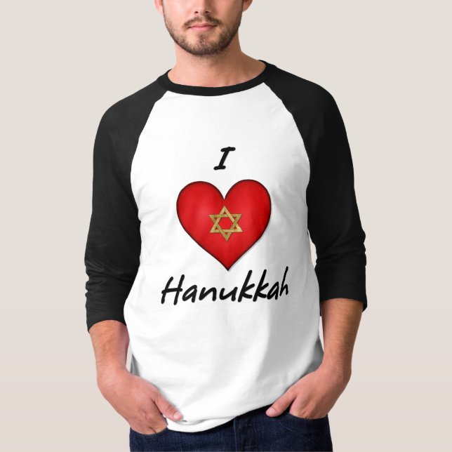 Camiseta Eu Amo Hanukkah (Frente)