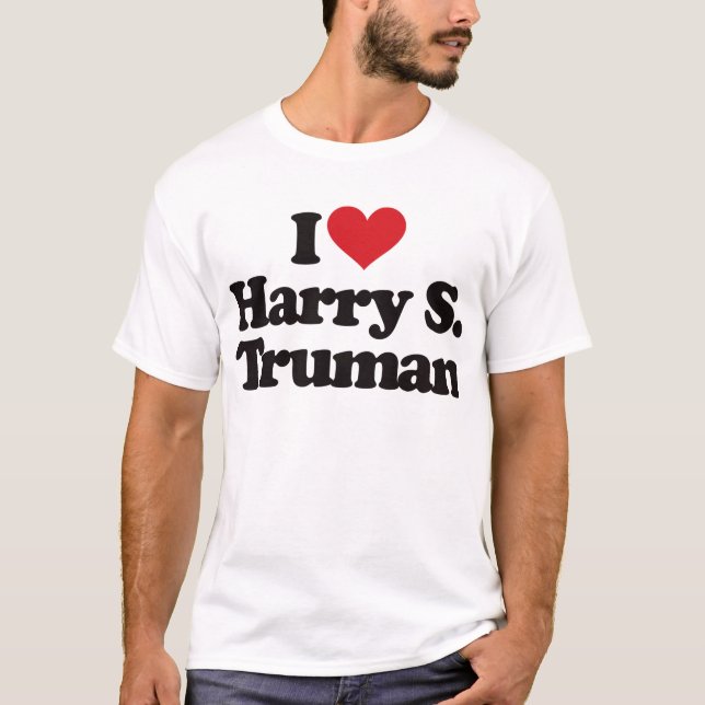 Camiseta Eu amo Harry S Truman (Frente)