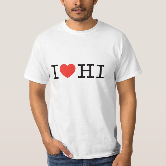 CAMISETA EU AMO HAVAÍ (Frente)