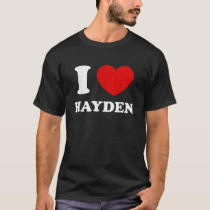Camiseta Eu Amo Hayden I Heart Hayden Funny First Name Hayd