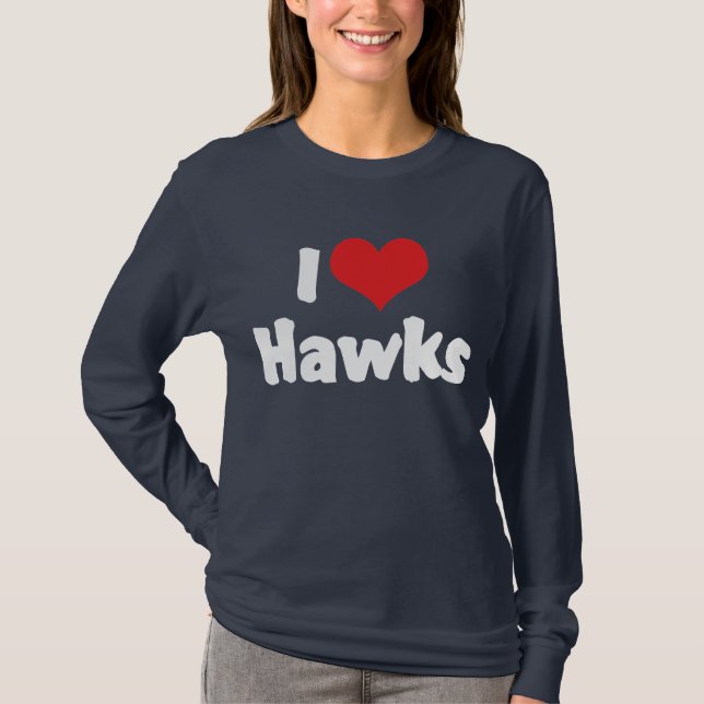 Camiseta Eu Amo Heart Hawks (Frente)