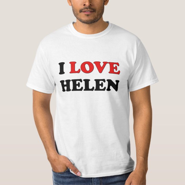 Camiseta Eu amo Helen (Frente)