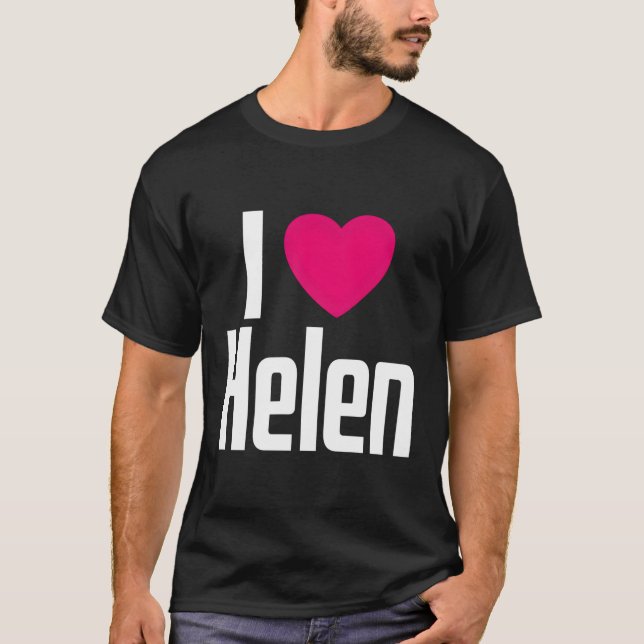 Camiseta Eu Amo Helen K Ele Eu Ajudo (Frente)