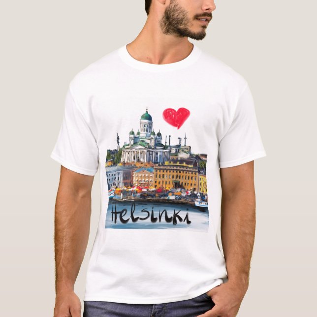 Camiseta eu amo Helsinki (Frente)