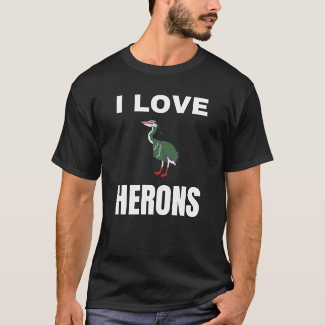 Camiseta Eu amo Herons (Frente)