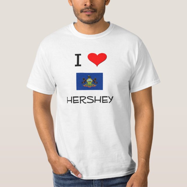 Camiseta Eu amo Hershey Pensilvânia (Frente)