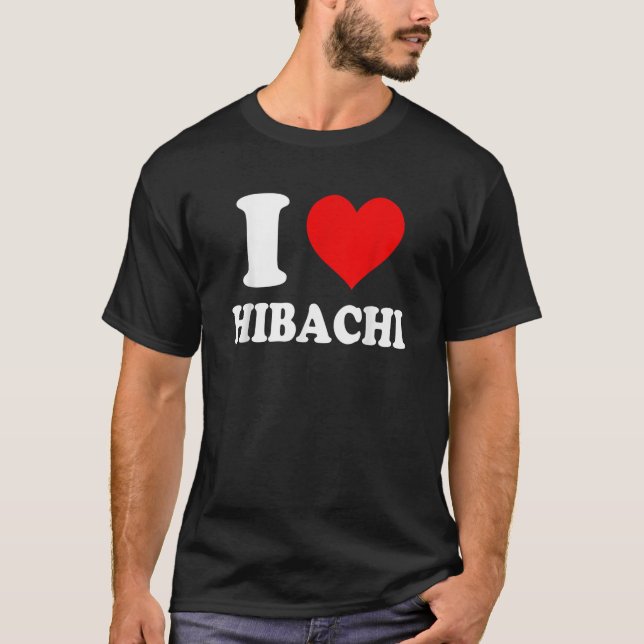 Camiseta Eu amo Hibachi (Frente)