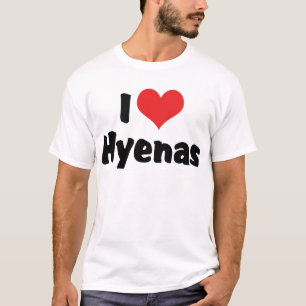 Camiseta Eu Amo Hienas do Coração