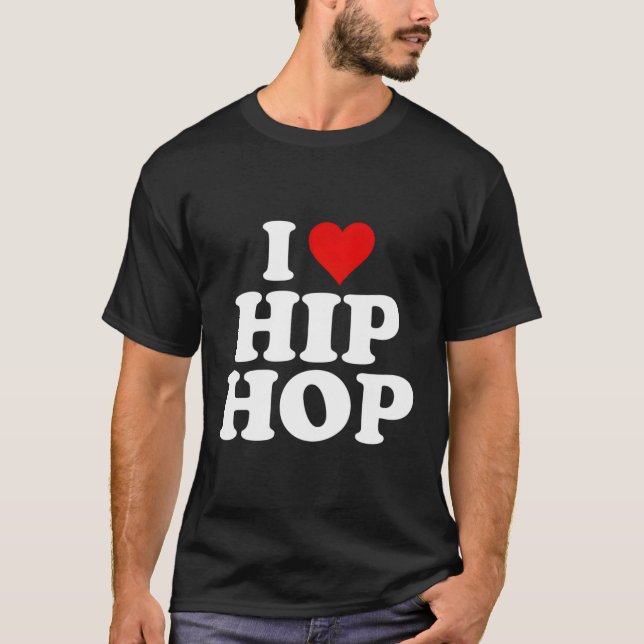Camiseta Eu Amo Hip Hop (Frente)