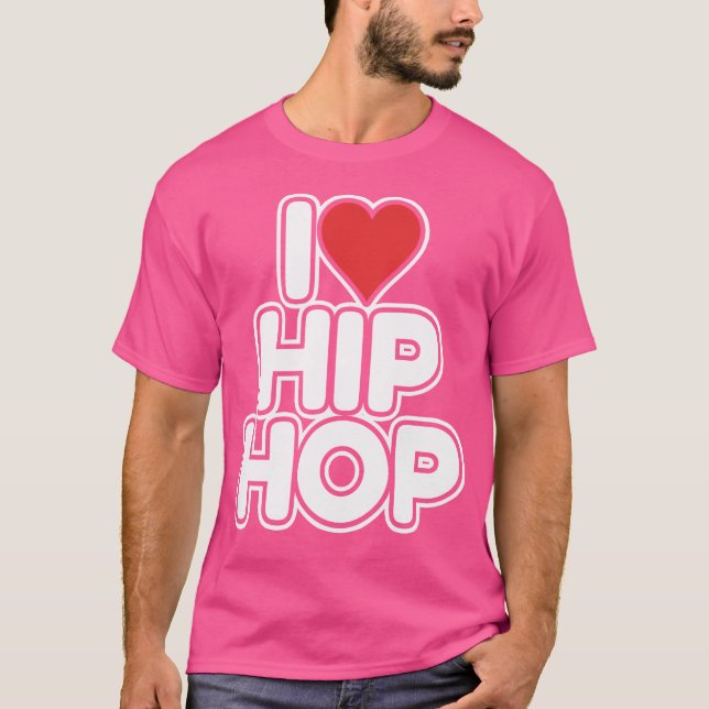 Camiseta Eu Amo Hip Hop (Frente)