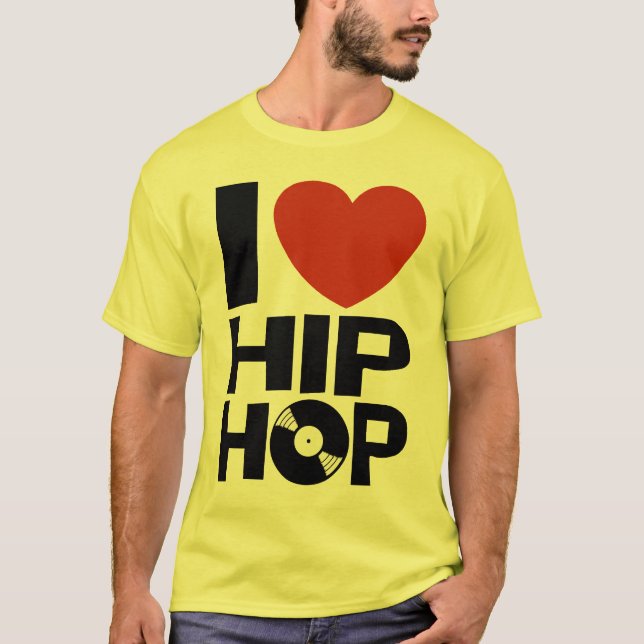 Camiseta Eu Amo Hip Hop (Frente)