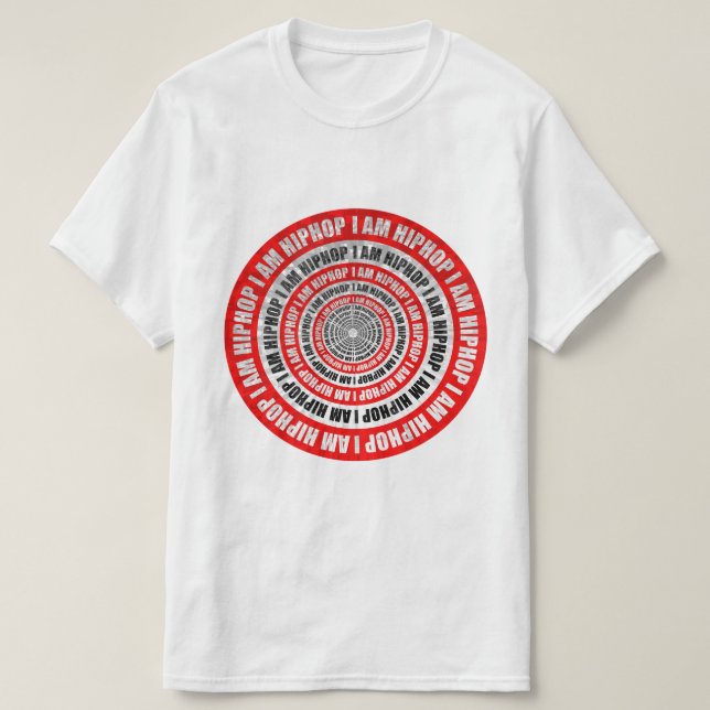 Camiseta Eu amo Hiphop até o máximo (Frente do Design)