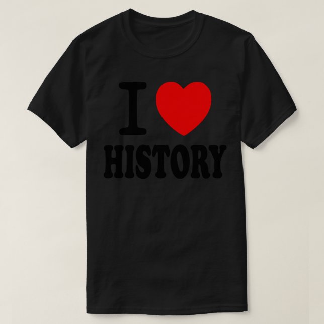 Camiseta Eu Amo História (Frente do Design)