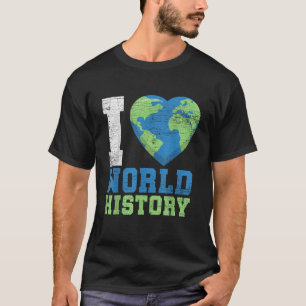 Camiseta Eu Amo História Mundial