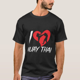 Camiseta Eu Amo Hobby de Artes Marciais Lutador de Boxe Mua