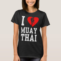 Eu Amo Hobby de Boxe de Muay Thai Lutador Artes Ma