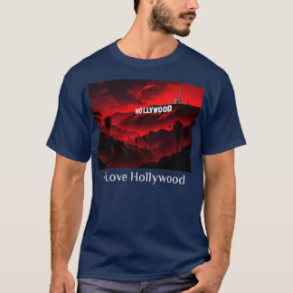Camiseta Eu Amo Hollywood