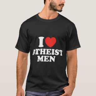 Camiseta Eu Amo Homens Ateus