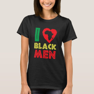 Camiseta Eu amo homens negros História negra mês afro-ameri