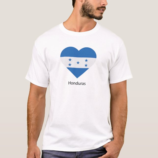 Camiseta Eu amo Honduras (Frente)