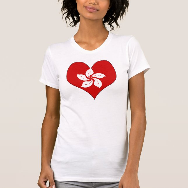 Camiseta Eu amo Hong Kong (Frente)