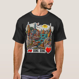 Camiseta Eu Amo Hong Kong 1