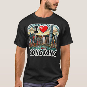 Camiseta Eu Amo Hong Kong 10