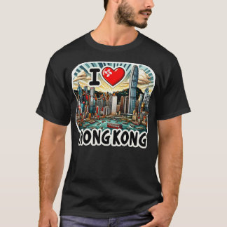 Camiseta Eu Amo Hong Kong 10