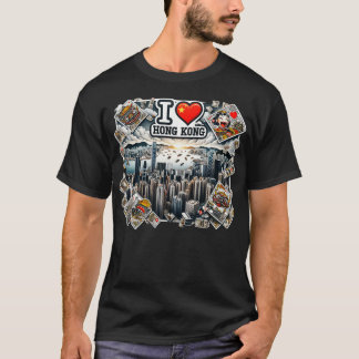 Camiseta Eu Amo Hong Kong 2